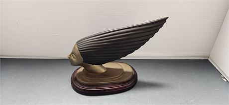 Vintage Art Deco" Spirit Of The Wind" Statue Hood Ornament Rolls Royce Victoire