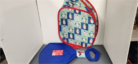 Monopoly Junior & Snow Seats & Penguin Folding Storage Basket