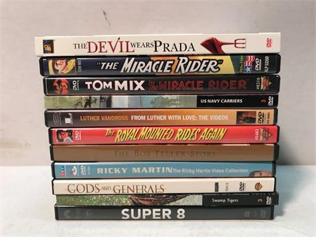 Stack of 10 DVD's (#14)