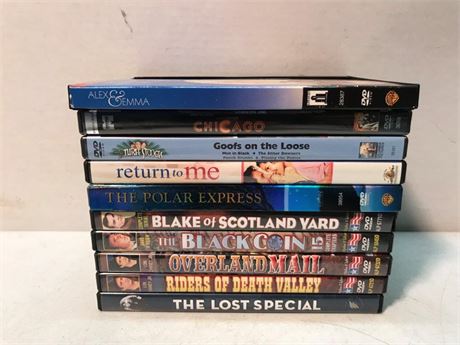 Stack of 10 DVD's (#5)