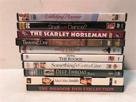 Stack of 10 DVD's (#9)