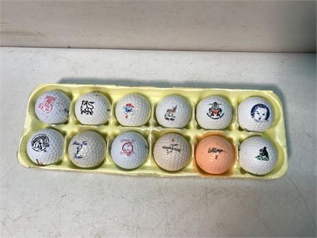 Dozen Advertisement Golf Balls (#2)