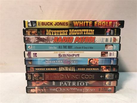 Stack of 10 DVD's (#4)
