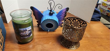 Candle & Candle Holder & Metal House