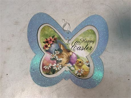 Happy Easter Butterfly Sign