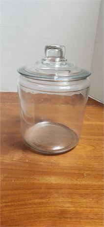 Clear Glass Canister With Lid
