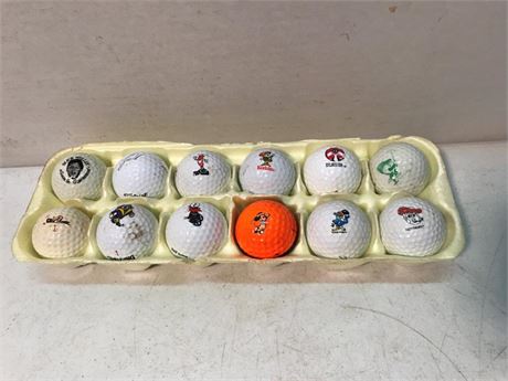 Dozen Advertisement Golf Balls (#3)