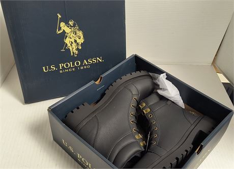 U.S. Polo Assn. Black Boots. Size 8.5