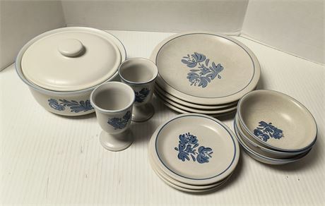 Yorketown Plates & Bowls & Cups & Casserole Bowl With Lid