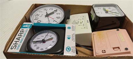 Lot Of Various Clocks