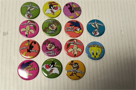 Vintage 1997 Looney Tunes Buttons