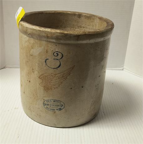 Vintage Red Wing Union Stoneware Crock