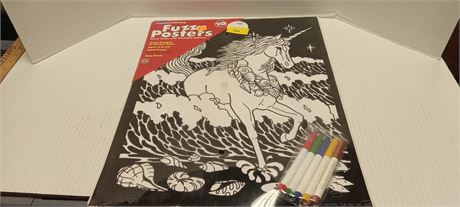 Felt coloring poster