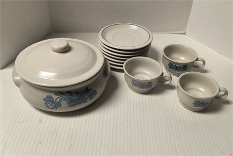 Pfaltzgraff Dishes & Cups & Serving Bowl With Lid