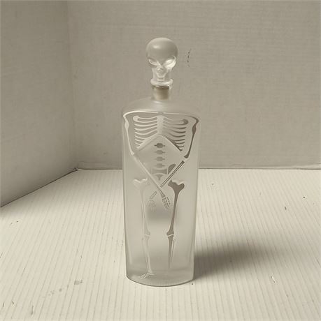Skeleton Decorative Glass Bottle