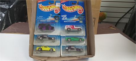 6 Vintage Collectable Hot Wheels