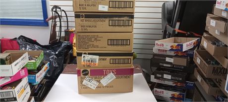 4 EMPTY Hot Wheel Shipping Boxes.