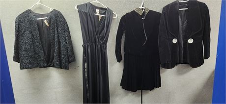 Various Vintage Black Clothing