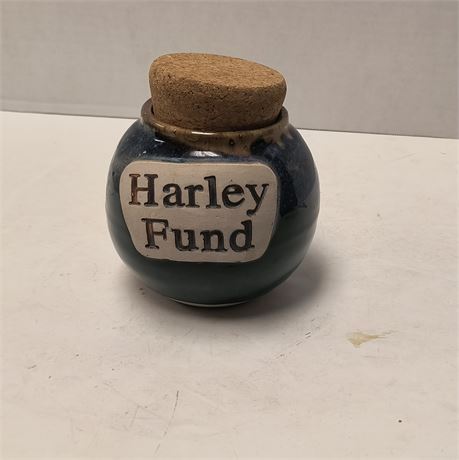 Harley Fund Pottery Pot With Cork Stopper