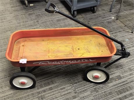 Vintage Roadmaster Metal Red Wagon