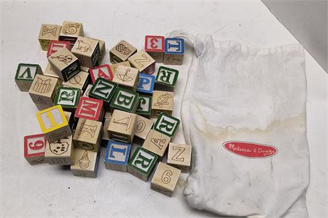 Melissa & Doug Wood Building Blocks