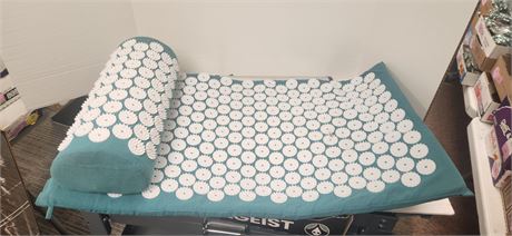 Acupressure Mat And Pillow Set For Back Neck Pain Relief Muscle Relaxation