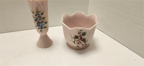 Vintage Pink Decorative Vases