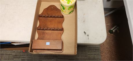 Wood Display & Storage Tin