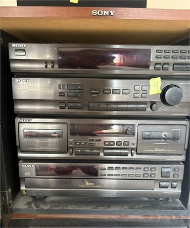 Sony Stereo with Cabinet
