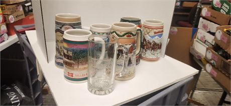 Lot Of Various Beer Steins