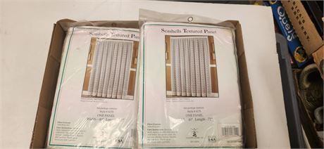 Seashells Textured Panels. Size Width- 40" & Length - 72"