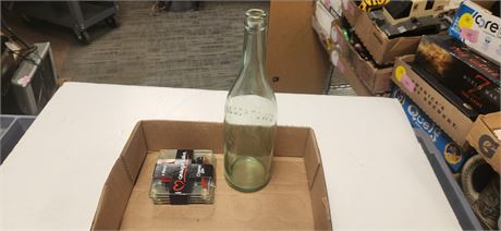 Geauga Lake Coaster Set & Saecertown Glass Bottle