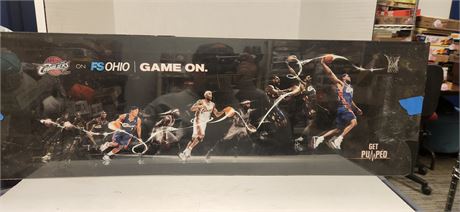 Cleveland Cavs Picture. Has Damage To Frame.