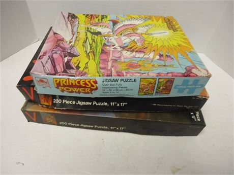 Vintage Princess Power She-Ra Puzzle & V Puzzles