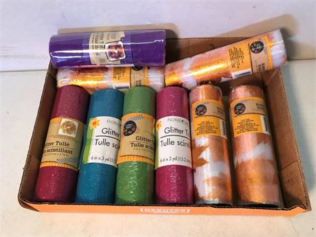 Flat of Glitter Tulle