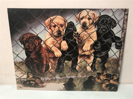 Labrador Metal Sign