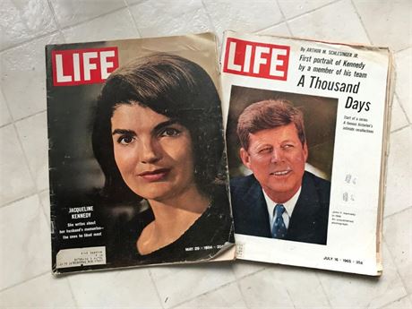 JFK  & Jackie Life Magazines