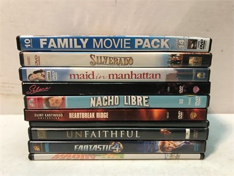 Stack of 10 DVD's (#8)