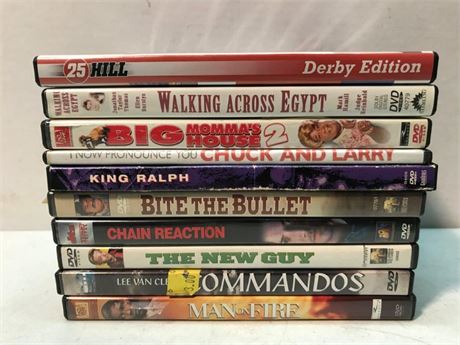 Stack of 10 DVD's (#5)