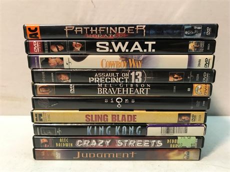 Stack of 10 DVD's (#4)