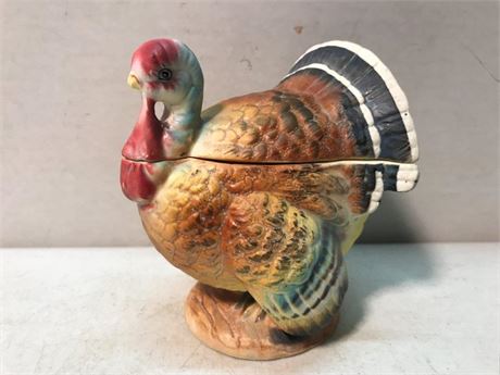 Vintage Napcoware Turkey 2pc Covered Dish