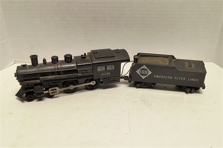 Vintage Train Locomotive And Car