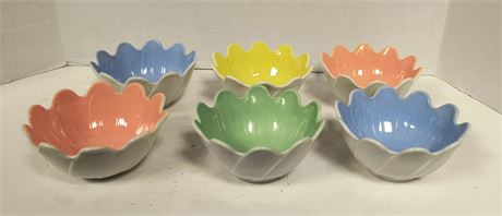 6 Lotus Rice Snack Dessert Bowls