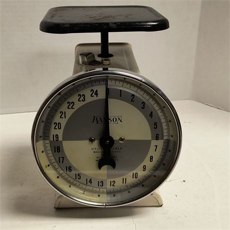 Vintage Hanson Kitchen Scale. 25 LBS