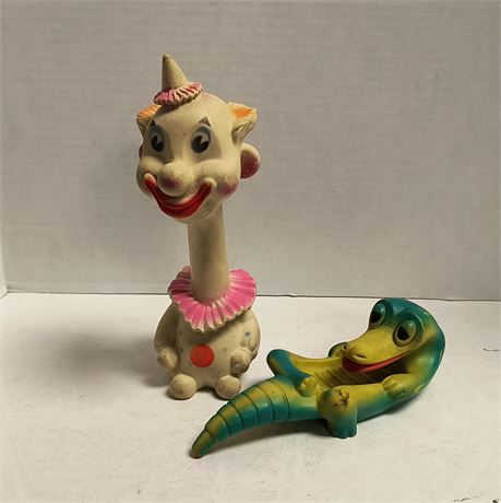 Vintage 1962 Formulette Clown & Vintage Avon Gaylord Gator Soap Dish