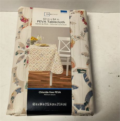 Mainstays 60x84 in. Peva Tablecloth