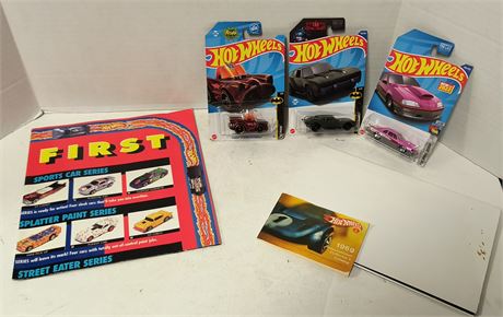 Lot Of Hot Wheels & 1969 Collector's Catalog