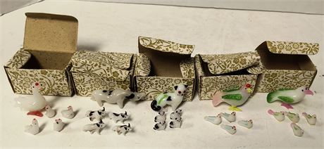 Vintage Glass Miniature Animals