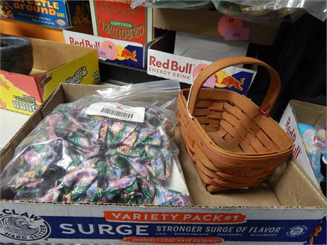 Longaberger Basket & Basket Cover