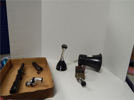 Household Burglary Warning System & Gun Scopes & Car Gear Shifter & Flashlight